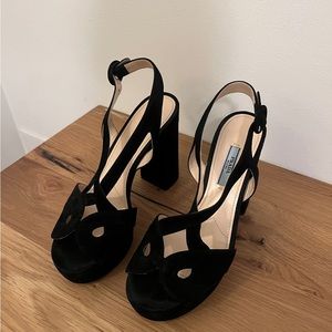 Prada Block Strappy Heel